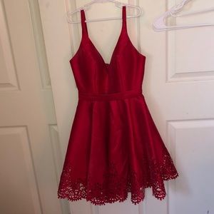 Sherri Hill red short dress